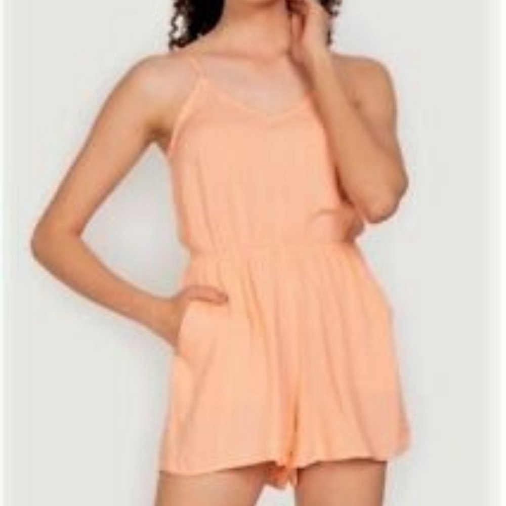 Divided H&M peach romper